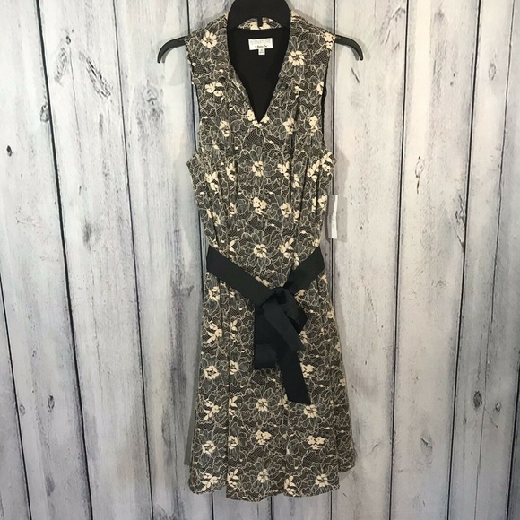 Signature by Robbie Bee NWT Lace Belted Midi Dress - Picture 2 of 8